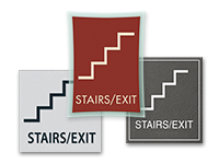 exit stairs sign