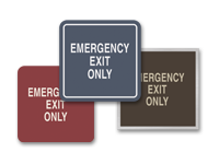 emergency exit only