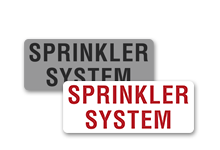 fire sprinkler room sign