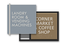 4/5-line door sign