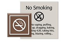 no smoking signage