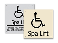 spa lift signs