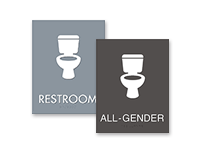 all gender restroom signs