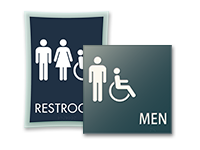 handicap restroom signs