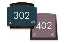 room number with symbols