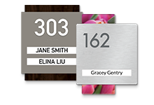 room number with name insert