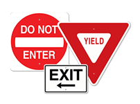regulatory road signs