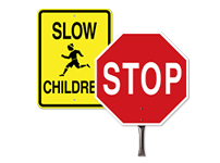 school zone signs