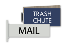 overhead directional signage