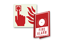 fire alarm signs