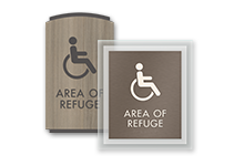 area of refuge sign