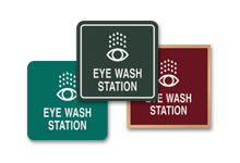 eye wash station signs