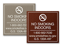 No Smoking Signs