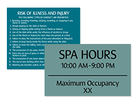 Pool/Spa Signs