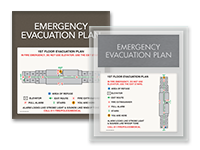Entrance Evacuation Signs
